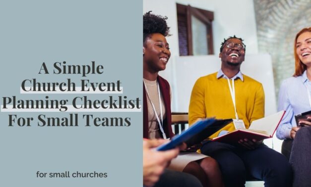 A Simple Church Event Planning Checklist For Small Teams {Free PDF}